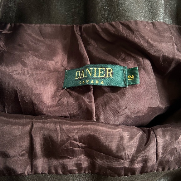 Espresso Danier Genuine Leather Pants - Picture 3 of 3